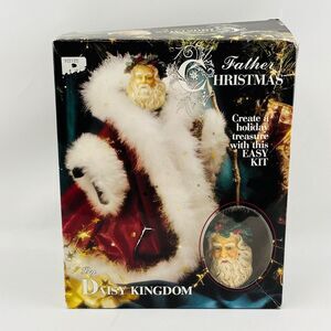 Daisy Kingdom‎ Twilight Father Christmas Santa Figure Craft Kit Style #8910 Open